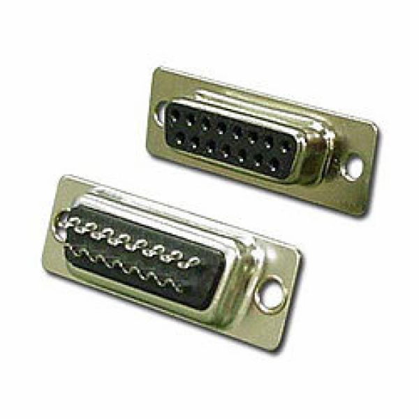 15 Pin Female D Sub Connector 