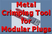 Metal Crimping Tool for Modular Plugs