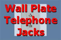 Wall Plate Telephone Jacks