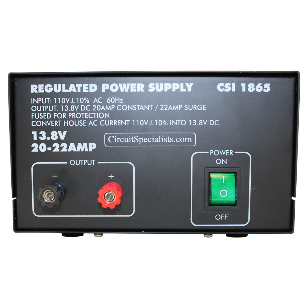  13  8  Volt  20 Amp DC Regulated Linear Bench Power  Supply 