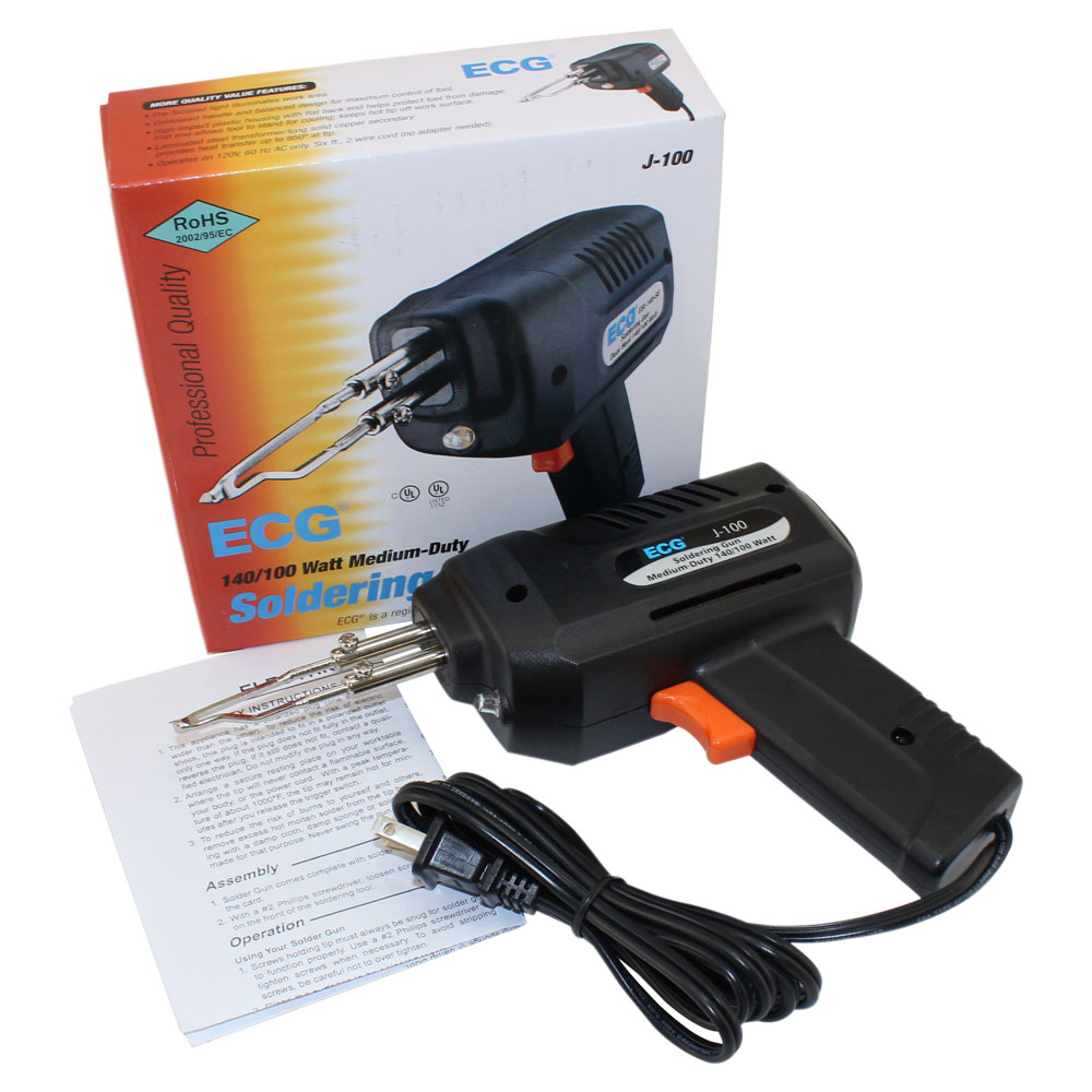 ECG 100W/140W Watt Soldering Gun with Light