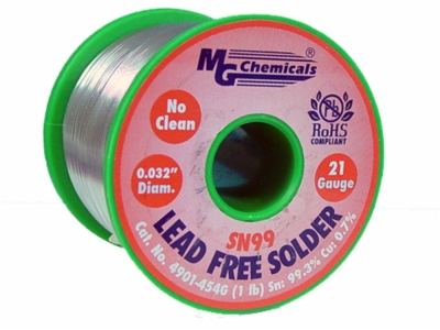 MG Chemicals Sn99 Lead Free Solder Wire (454g/0.8mm)