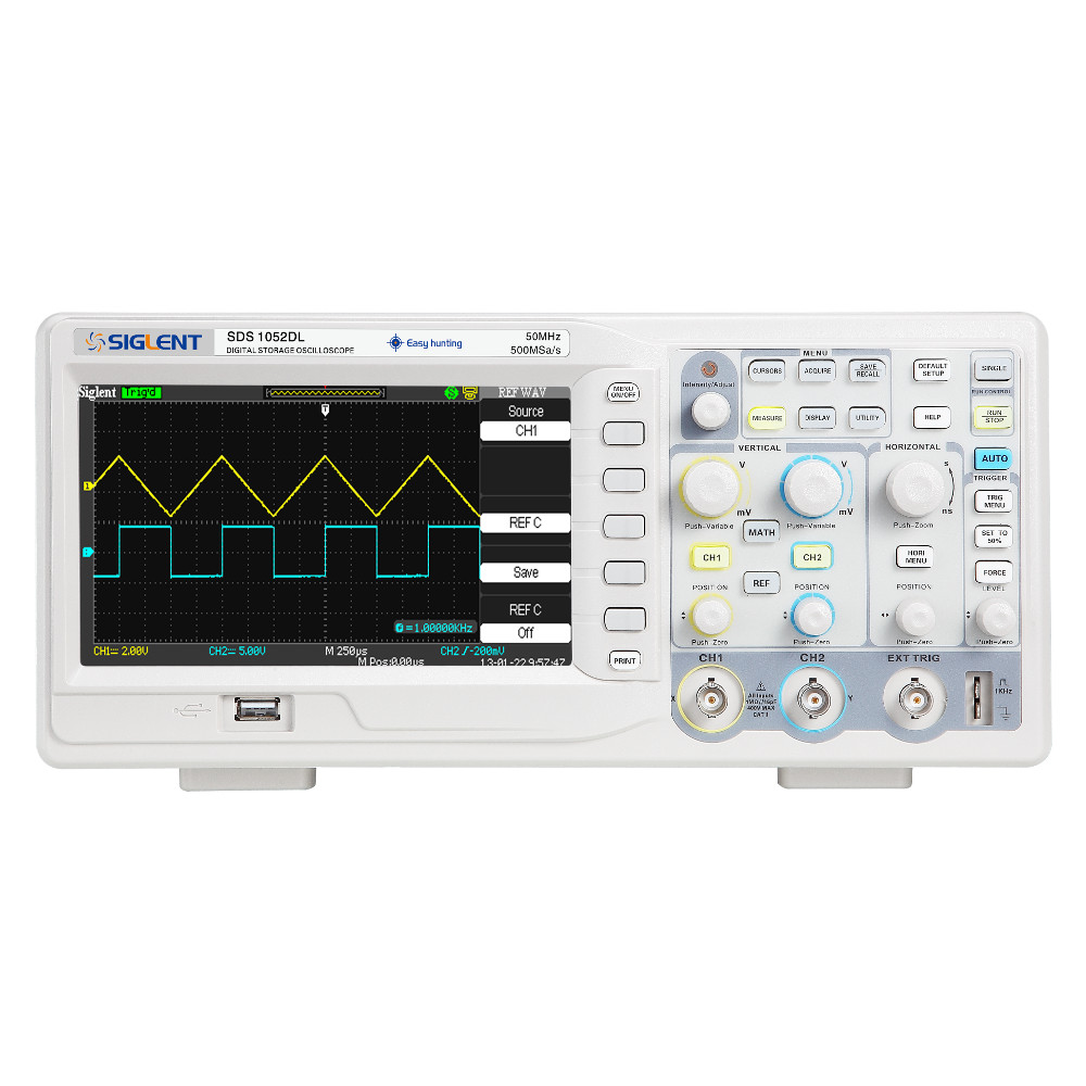 Siglent Digital Storage Oscilloscope - 50MHz, 2 Channels, 500MSa/s Real-Time