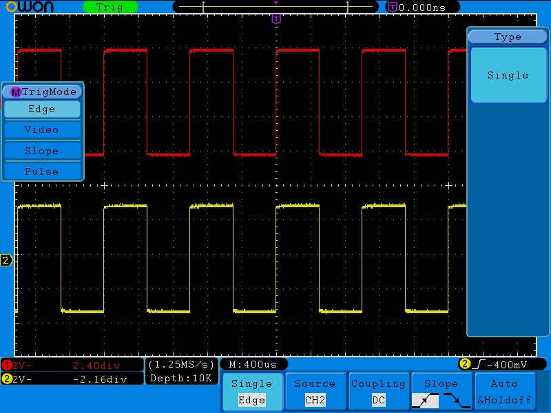 OWON SDS5032E-V 30MHz 2Ch Digital Oscilloscope with VGA
