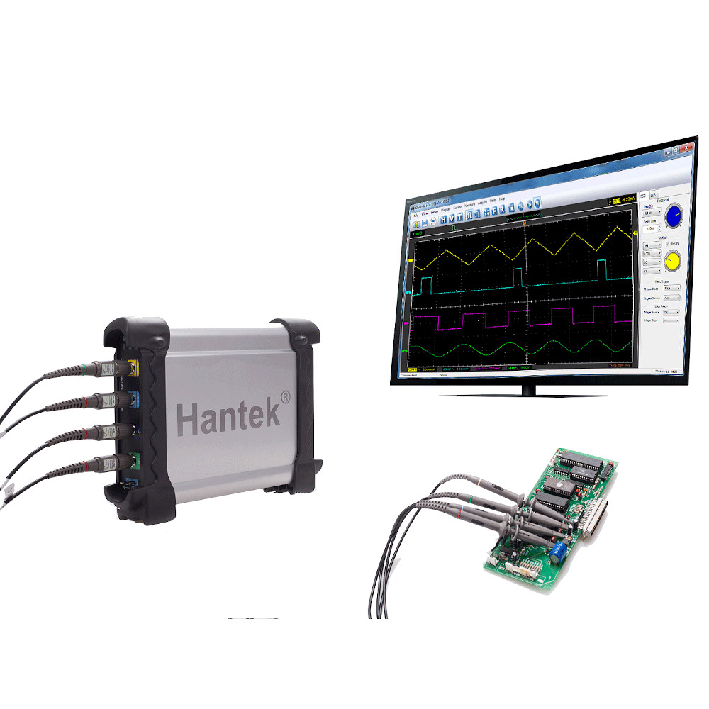 Hantek DSO3254 USB Digital Oscilloscope - 250 MHz - 4CH | Circuit ...