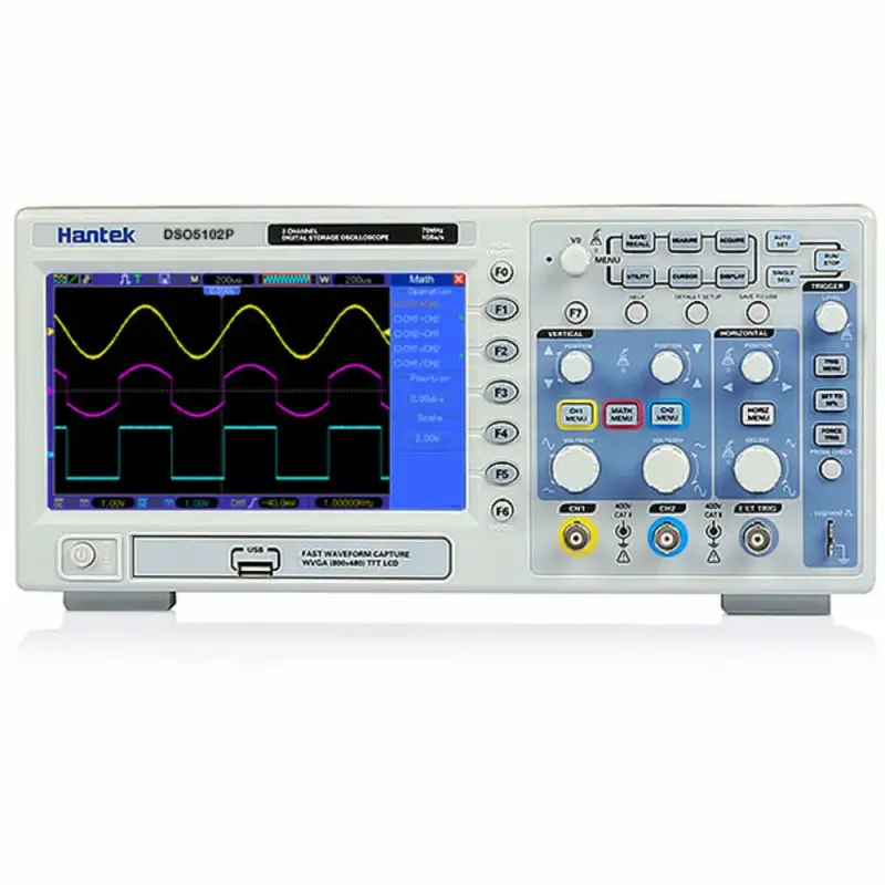 Hantek DSO5102P 100MHz, 2 Channel Digital Oscilloscope