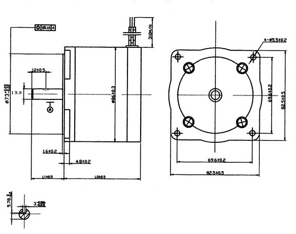  NEMA  34  Step  Motor  42 0 kg cm 4 Wire 85BYGH450A 08